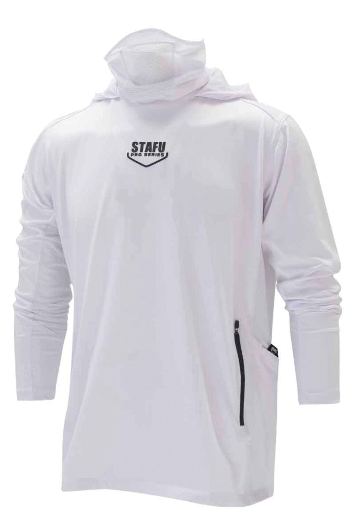Argonaut Maskeli UV Korumalı Uzun Kollu Performans T-Shirt - Beyaz - Stafu Pro Series