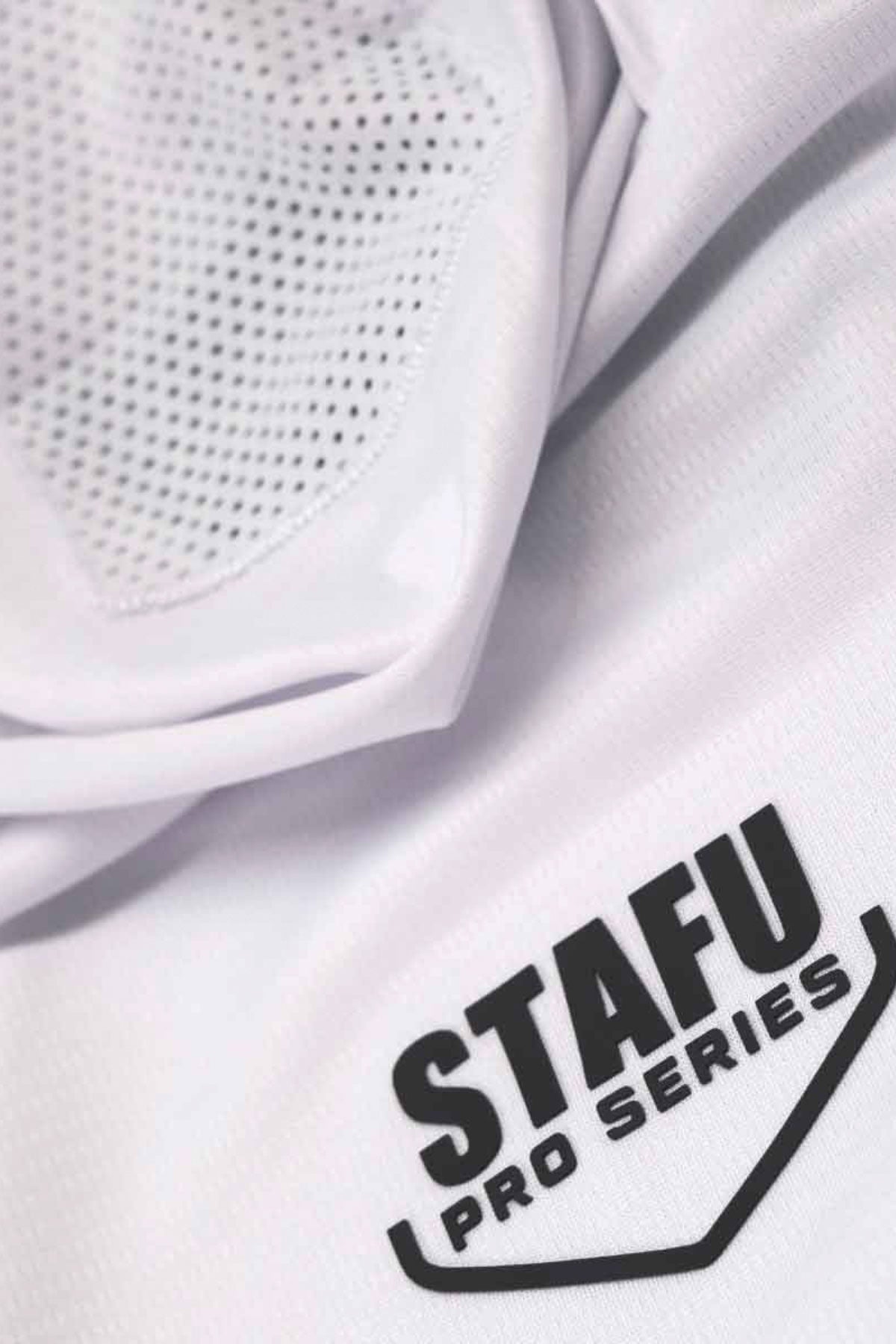 Argonaut Maskeli UV Korumalı Uzun Kollu Performans T-Shirt - Beyaz - Stafu Pro Series