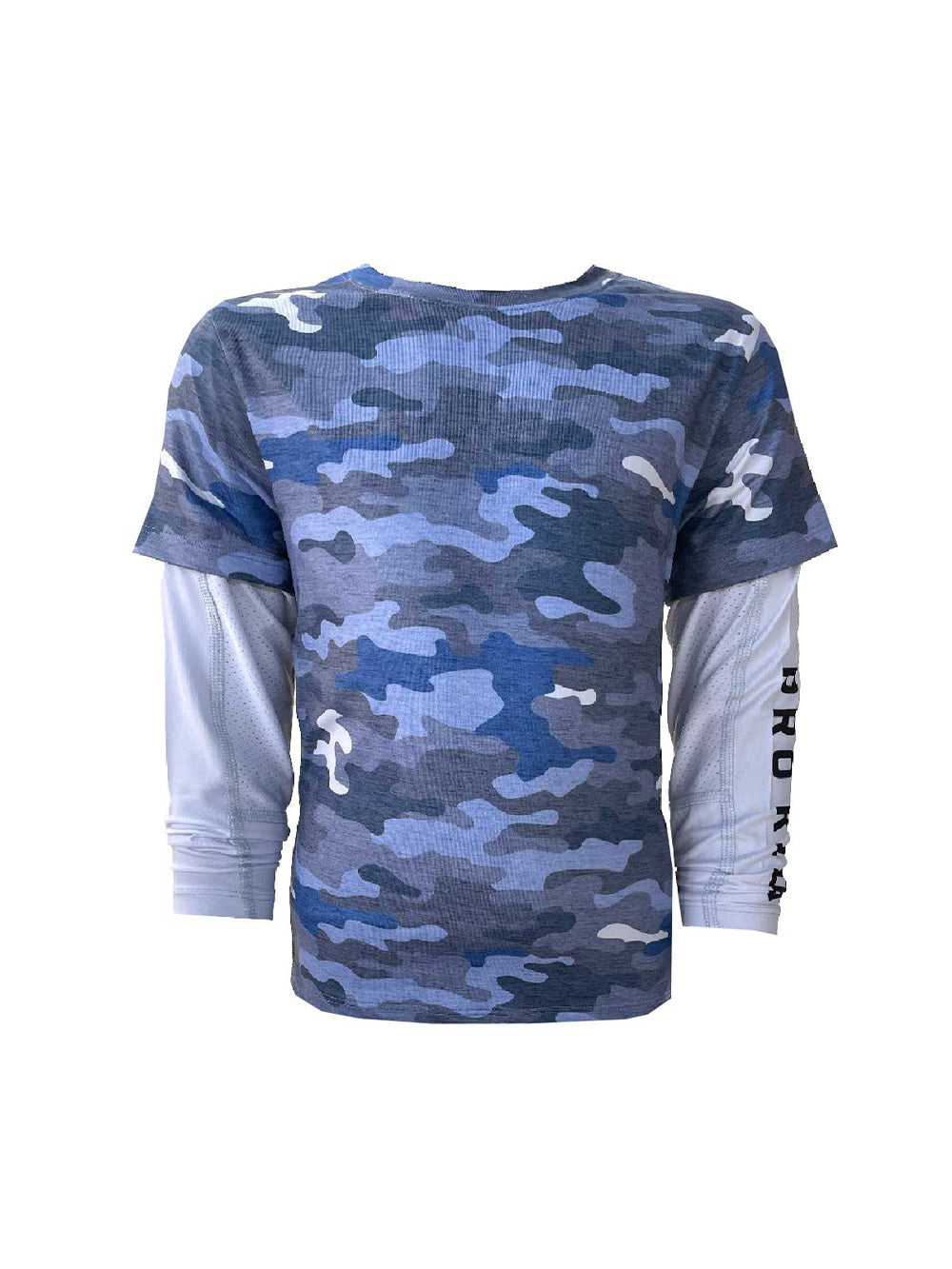 Ahoy Jr. Çift Kollu UV Korumalı T-shirt - Mavi - Stafu Pro Series