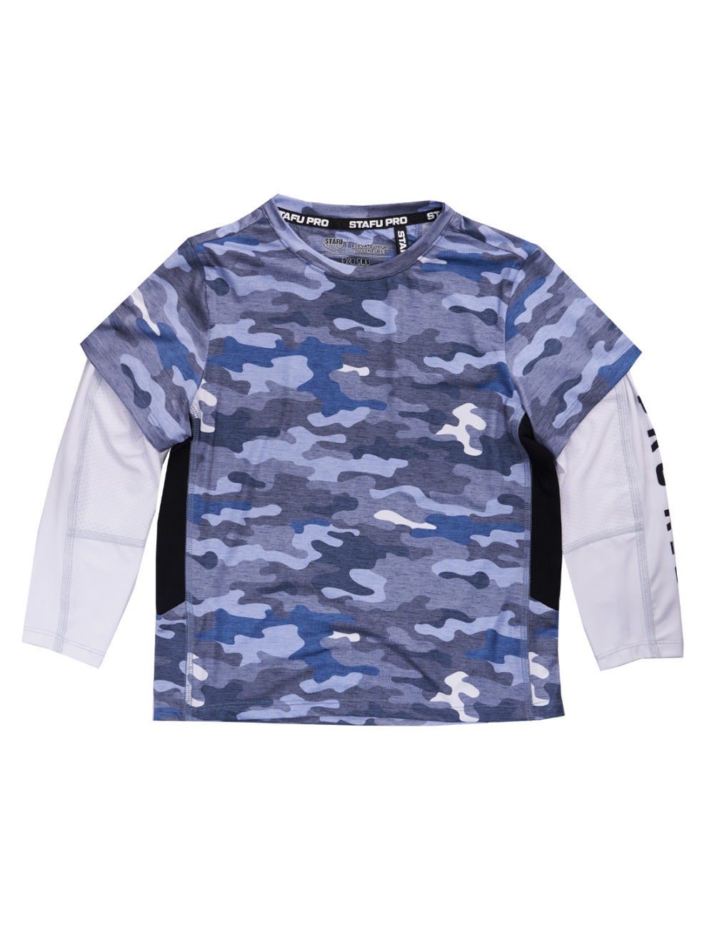 Ahoy Jr. Çift Kollu UV Korumalı T-shirt - Mavi - Stafu Pro Series