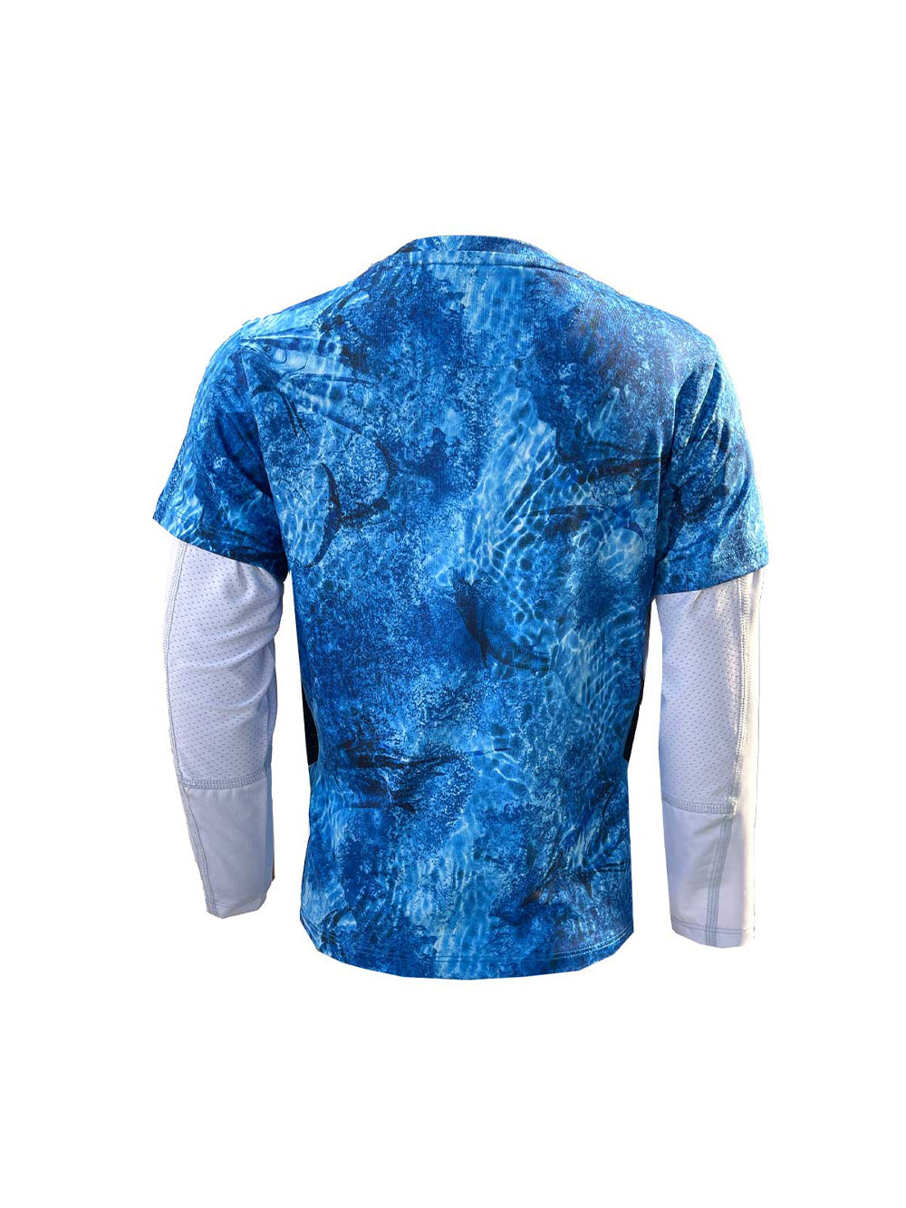 Ahoy Jr. Çift Kollu UV Korumalı T-shirt - Marlin Mania Mavi - Stafu Pro Series