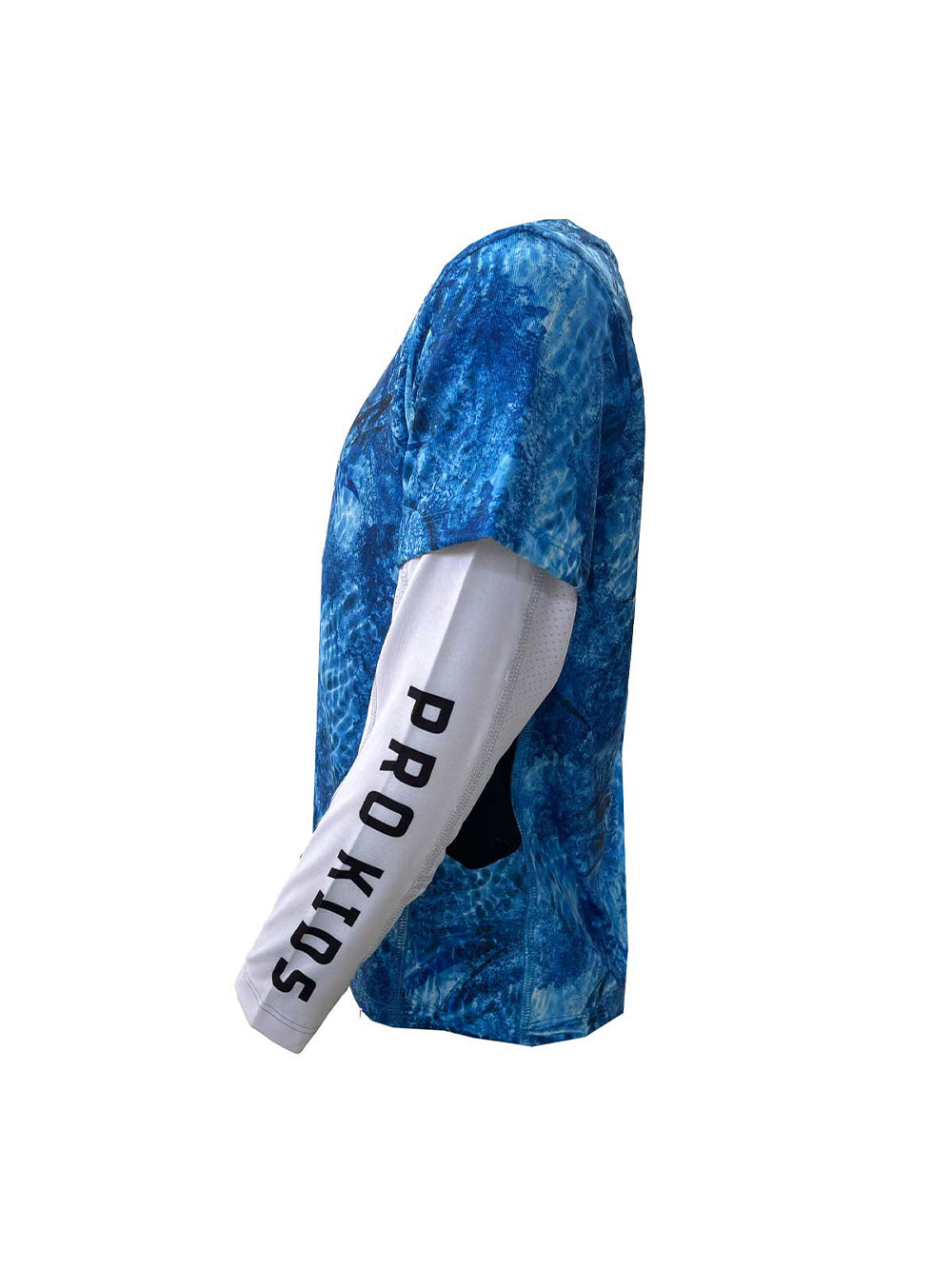 Ahoy Jr. Çift Kollu UV Korumalı T-shirt - Marlin Mania Mavi - Stafu Pro Series