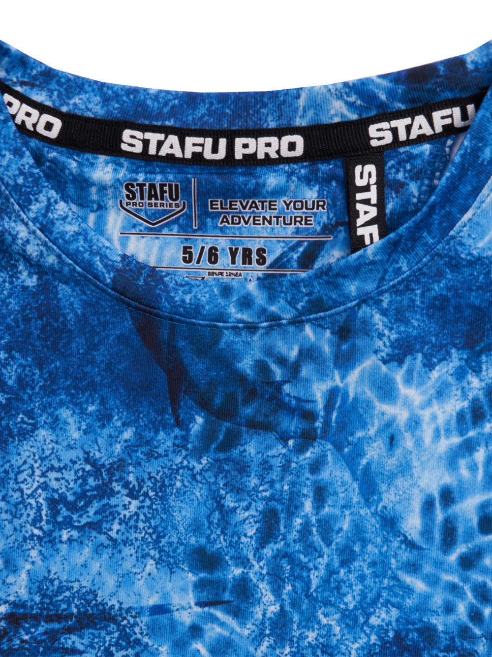 Ahoy Jr. Çift Kollu UV Korumalı T-shirt - Marlin Mania Mavi - Stafu Pro Series