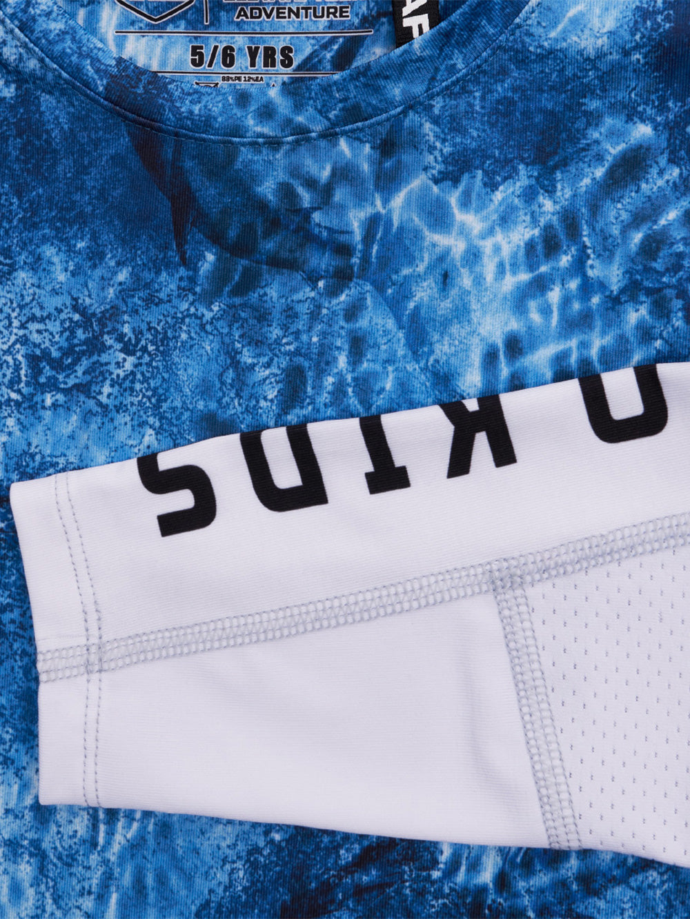 Ahoy Jr. Çift Kollu UV Korumalı T-shirt - Marlin Mania Mavi - Stafu Pro Series