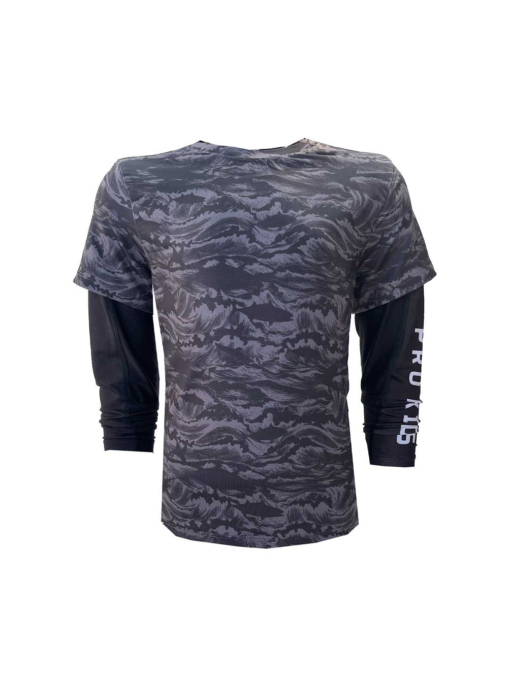 Ahoy Jr. Çift Kollu UV Korumalı T-shirt - Signature Siyah - Stafu Pro Series