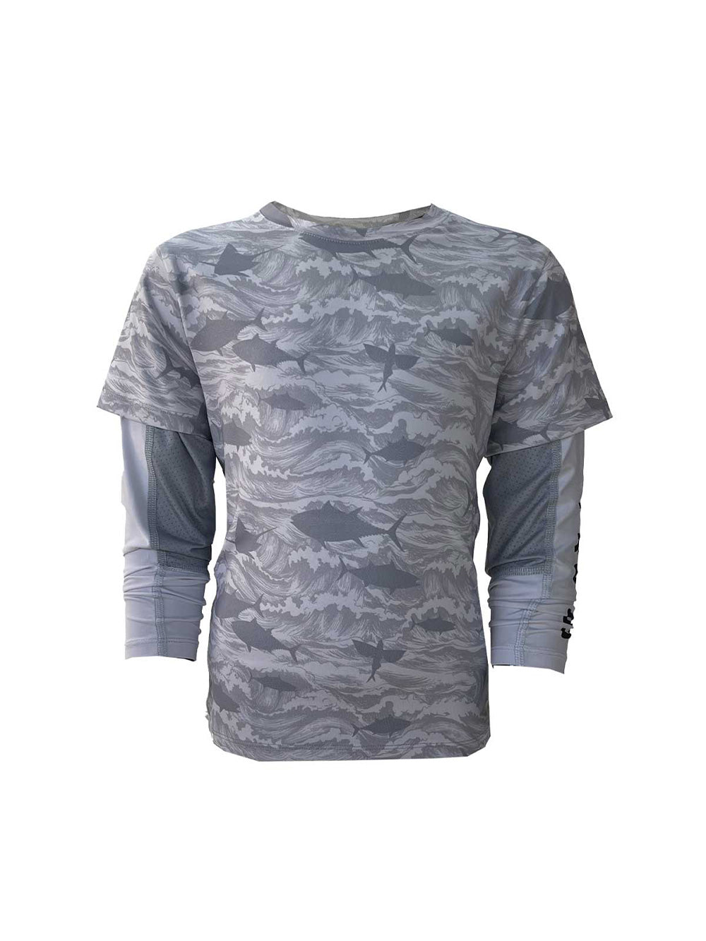 Ahoy Jr. Çift Kollu UV Korumalı T-shirt - Signature Beyaz - Stafu Pro Series