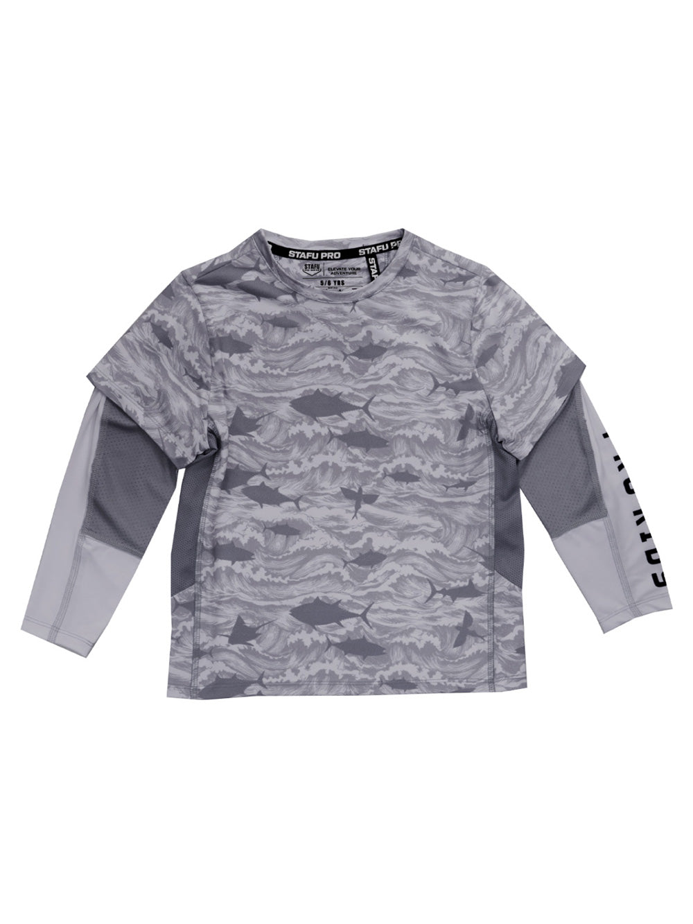 Ahoy Jr. Çift Kollu UV Korumalı T-shirt - Signature Beyaz - Stafu Pro Series