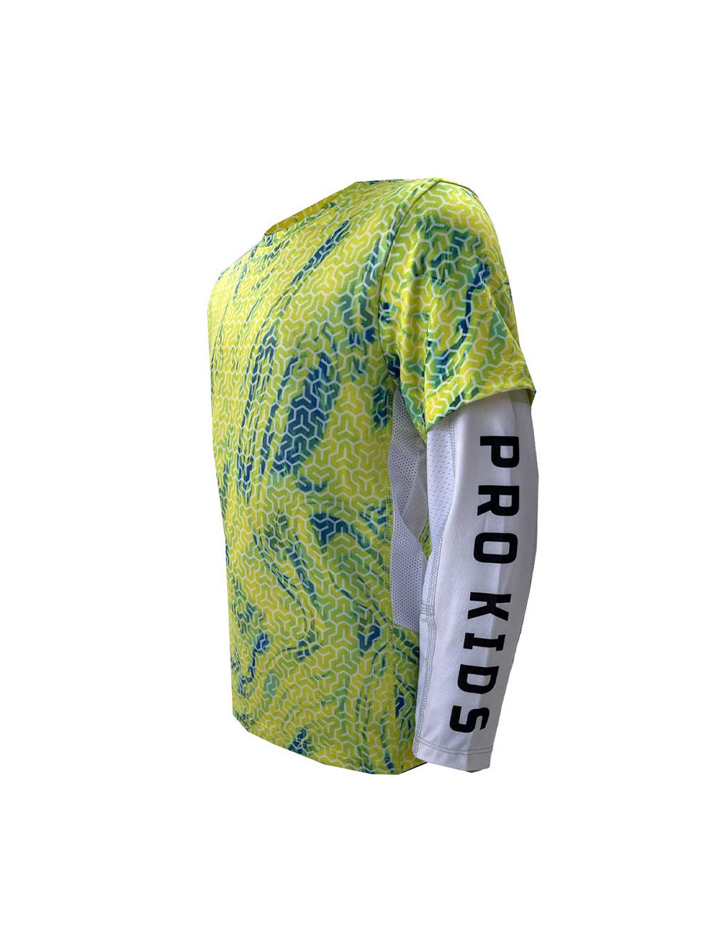 Ahoy Jr. Çift Kollu UV Korumalı T-shirt - Trophy Lime - Stafu Pro Series