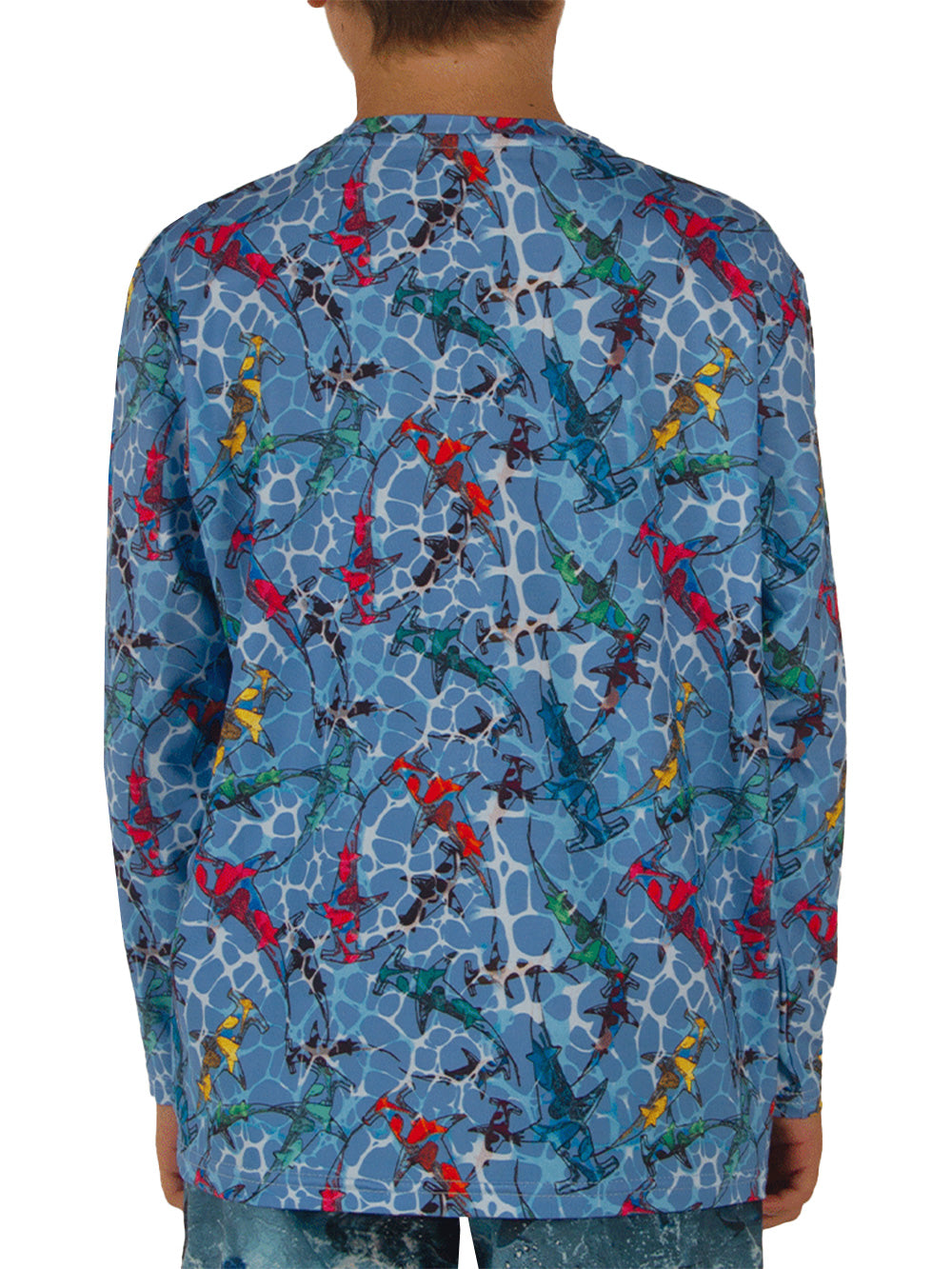 Apex Jr. UV Uzun Kollu T-Shirt - Colorful Shark Mavi - Stafu Pro Series