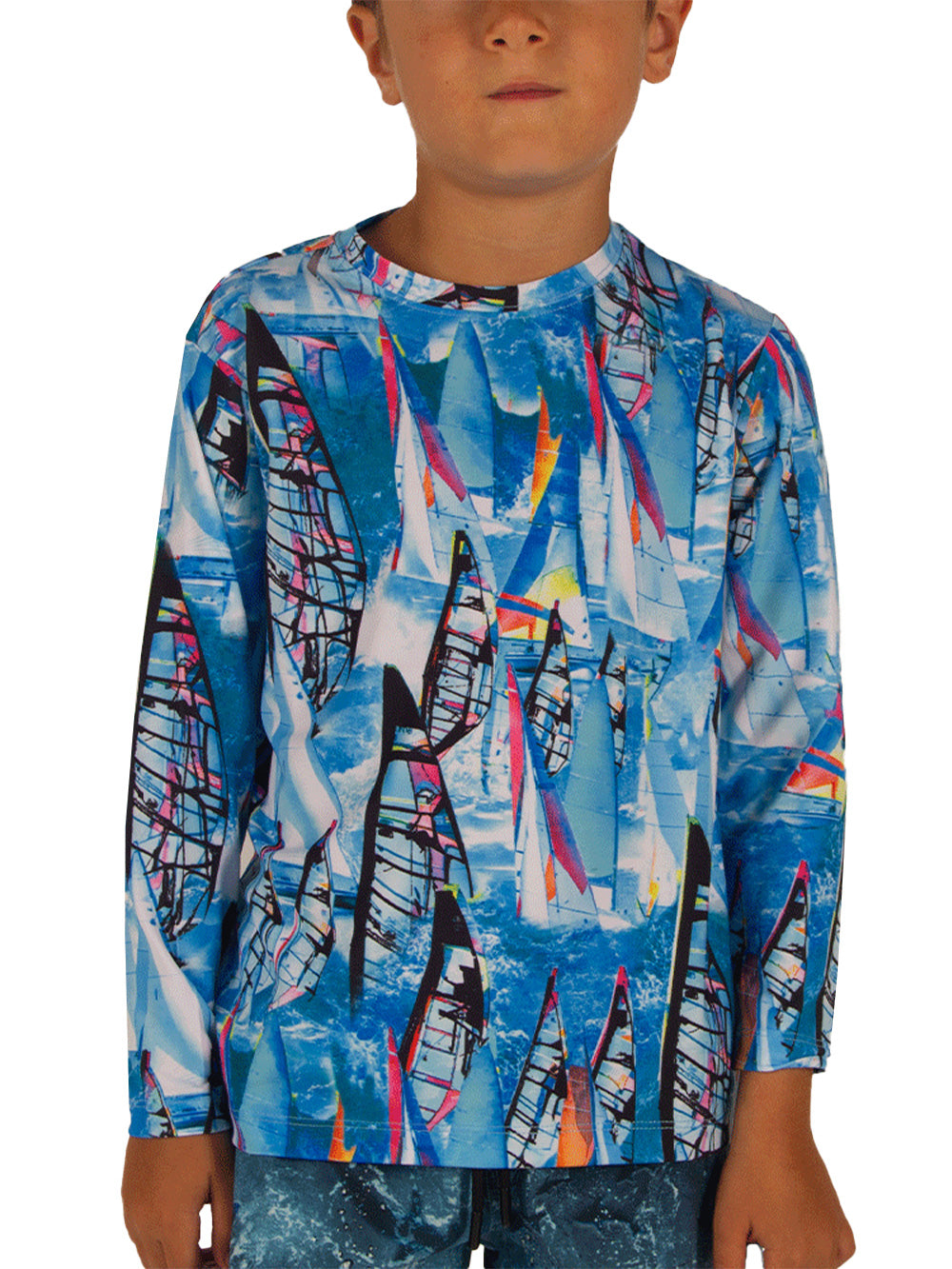 Apex Jr. UV Uzun Kollu T-Shirt - Sail - Stafu Pro Series