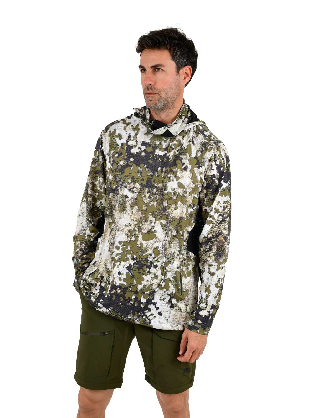 Argonaut Masked UV Protection Long Sleeve Performance T-Shirt - Birch Camo