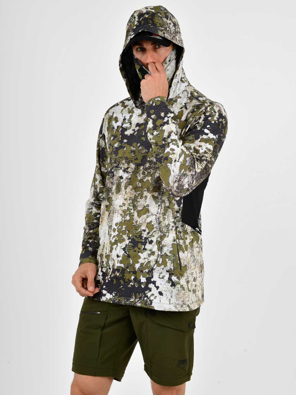 Argonaut Masked UV Protection Long Sleeve Performance T-Shirt - Birch Camo