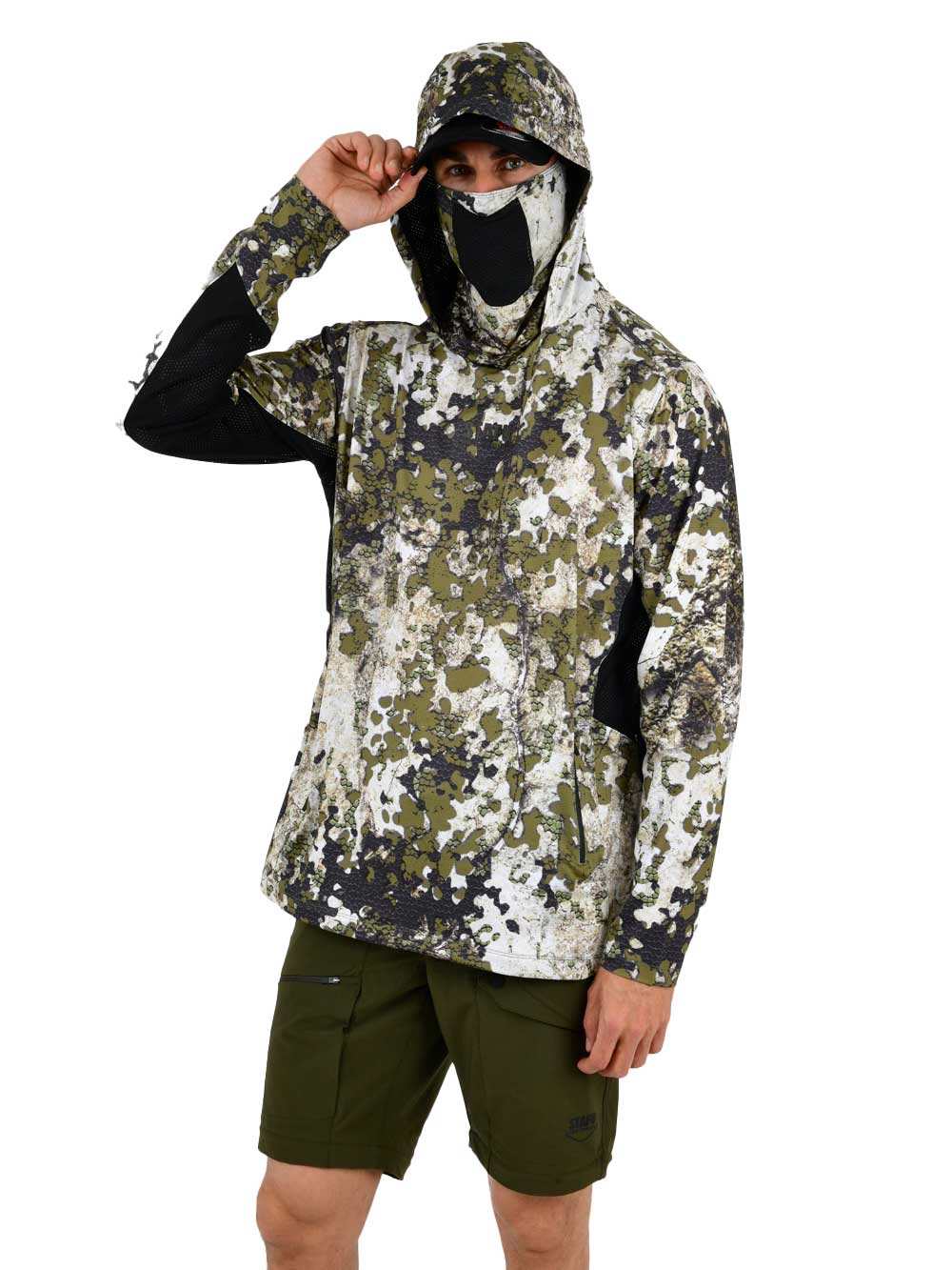 Argonaut Masked UV Protection Long Sleeve Performance T-Shirt - Birch Camo