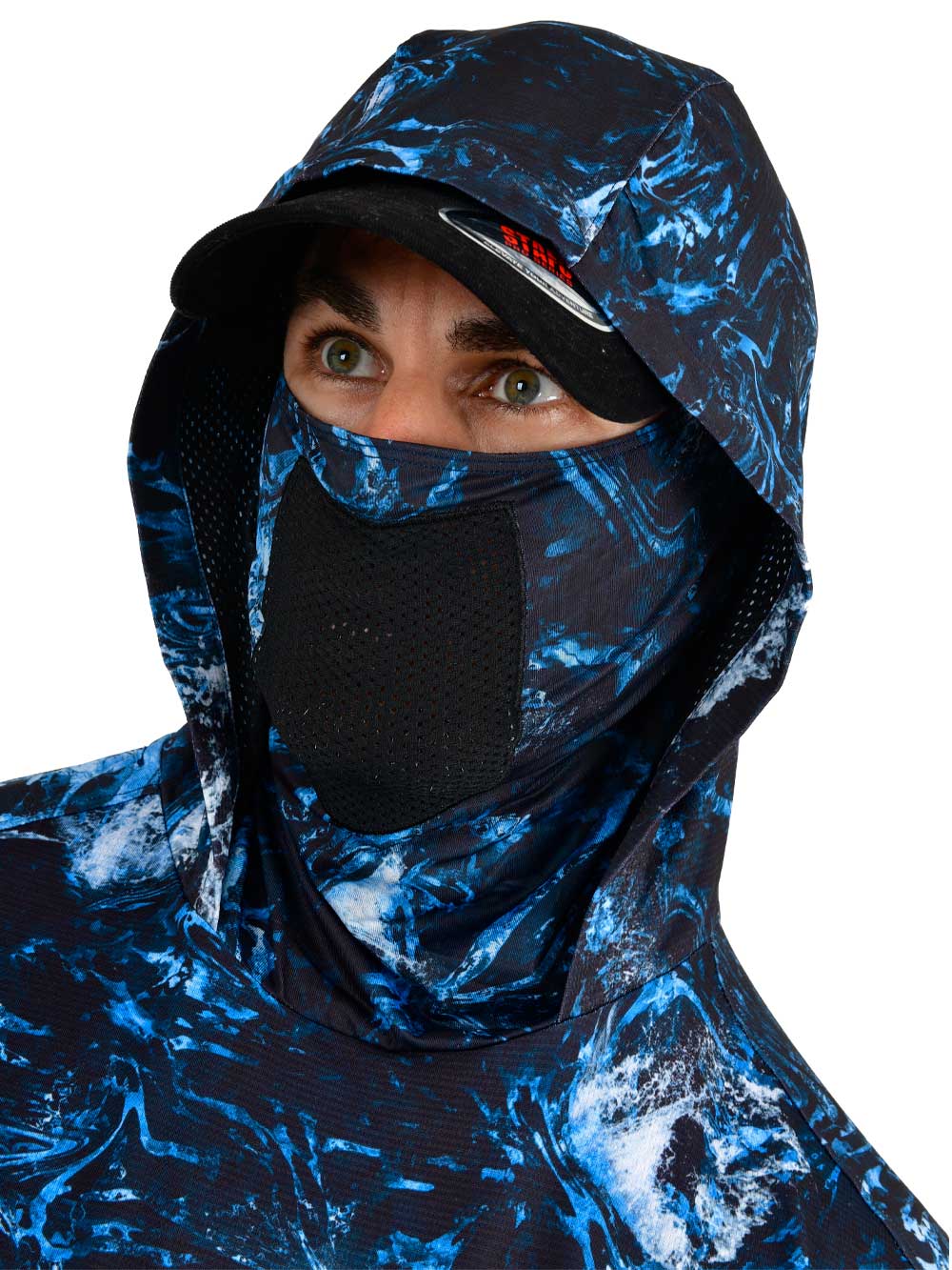 Argonaut Masked UV Protection Long Sleeve Performance T-Shirt - Dark Storm