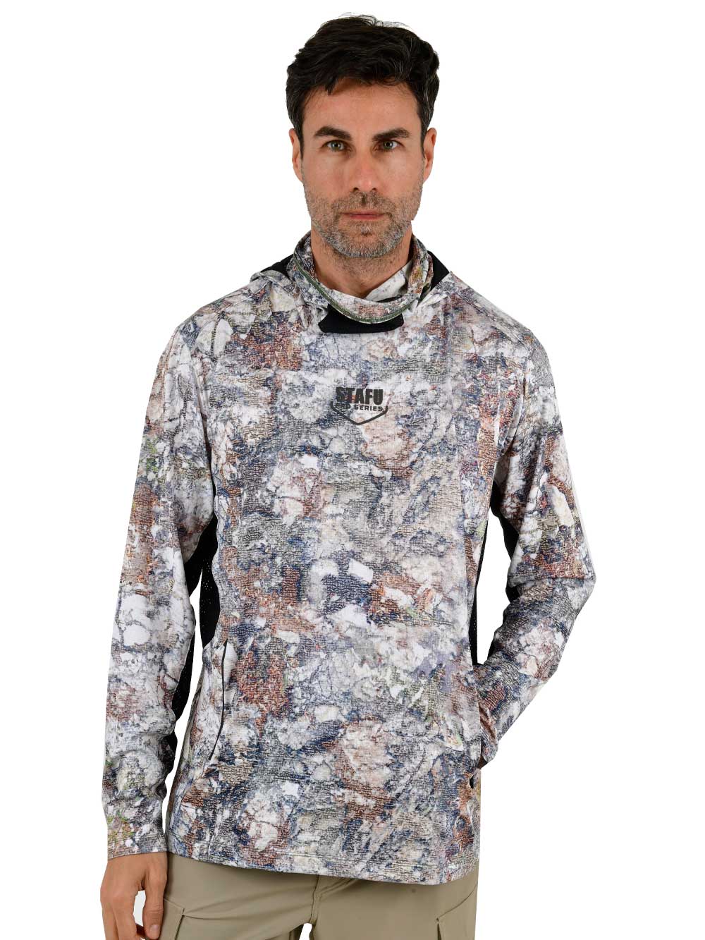 Argonaut Masked UV Protection Long Sleeve Performance T-Shirt - Lime Camo