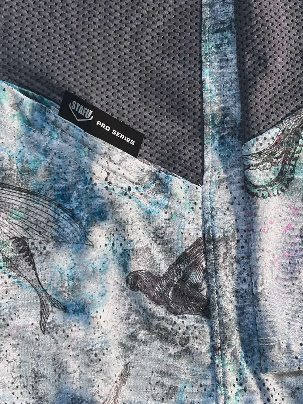 Argonaut Maskeli UV Korumalı Uzun Kollu Performans T-Shirt - Hammerhead Mavi - Stafu Pro Series