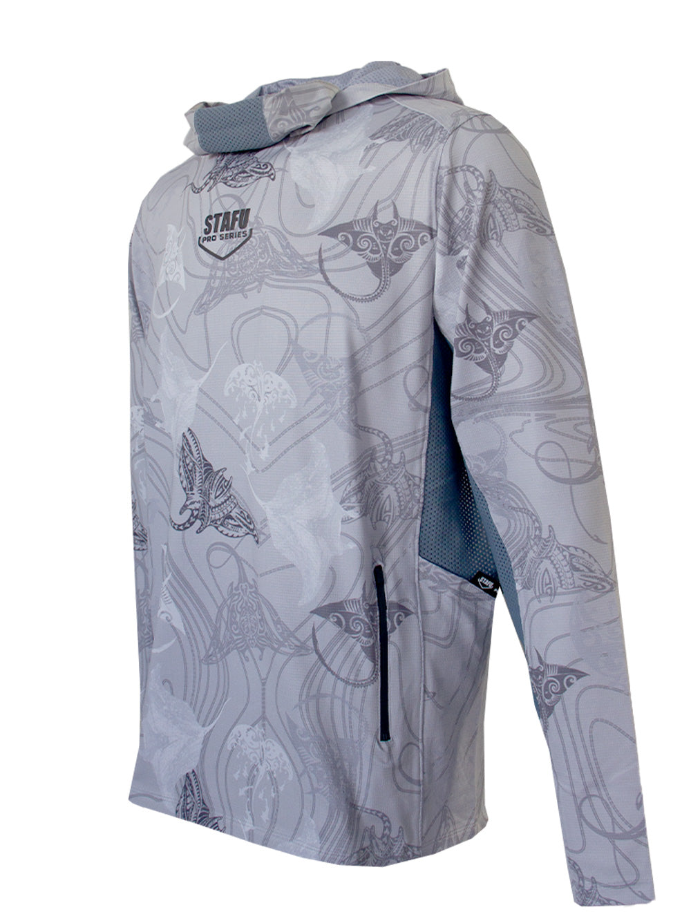 Argonaut Maskeli UV Korumalı Uzun Kollu Performans T-Shirt - Manta Gri - Stafu Pro Series