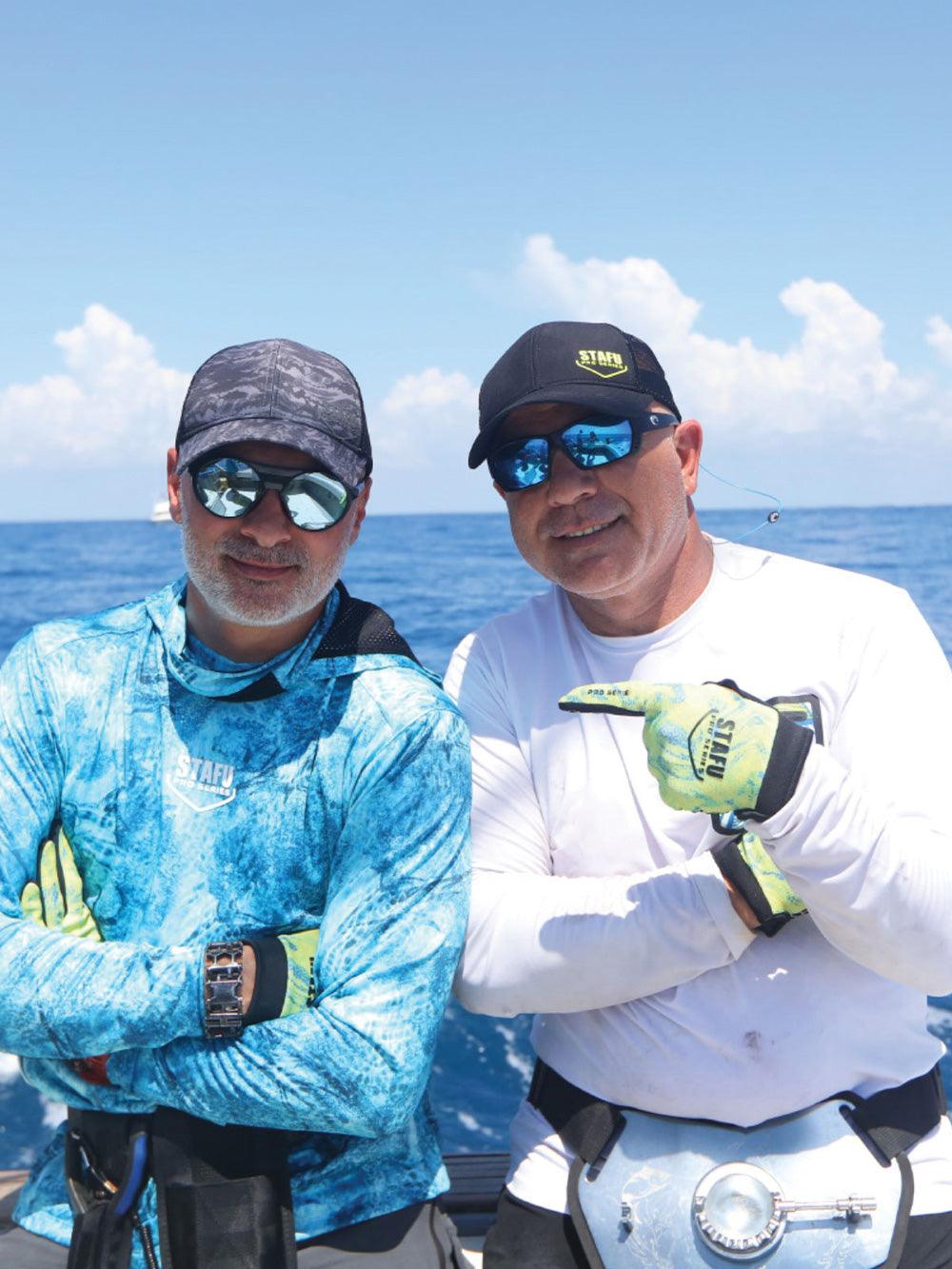 Argonaut Maskeli UV Korumalı Uzun Kollu Performans T-Shirt - Marlin Mania Mavi - Stafu Pro Series