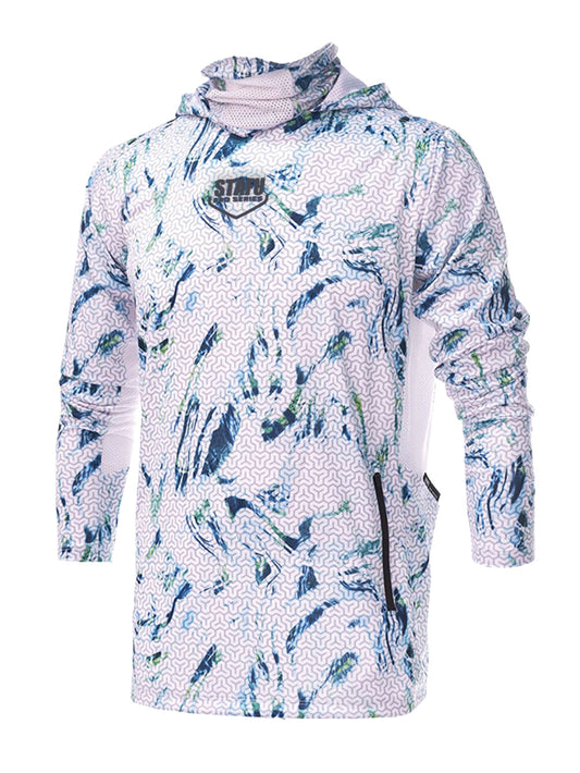 Argonaut Maskeli UV Korumalı Uzun Kollu Performans T-Shirt - Trophy Beyaz - Stafu Pro Series