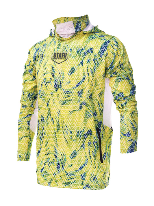 Argonaut Maskeli UV Korumalı Uzun Kollu Performans T-Shirt - Trophy Lime - Stafu Pro Series