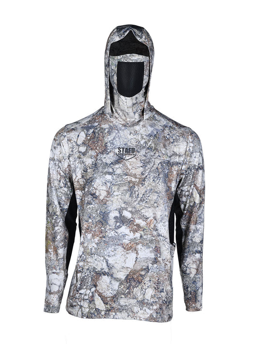 Argonaut Maskeli UV Korumalı Uzun Kollu Performans T-Shirt - Lime Camo