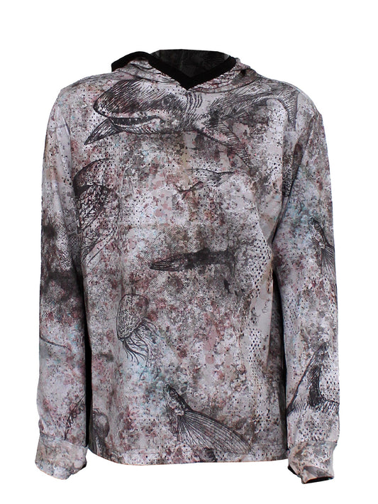 Atlan Jr. Kapüşonlu UV Korumalı T-Shirt - Hammerhead Brown - Stafu Pro Series