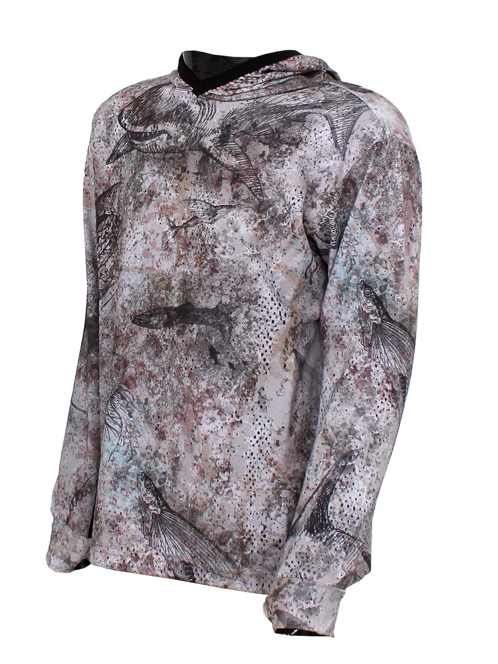 Atlan Jr. Kapüşonlu UV Korumalı T-Shirt - Hammerhead Brown - Stafu Pro Series