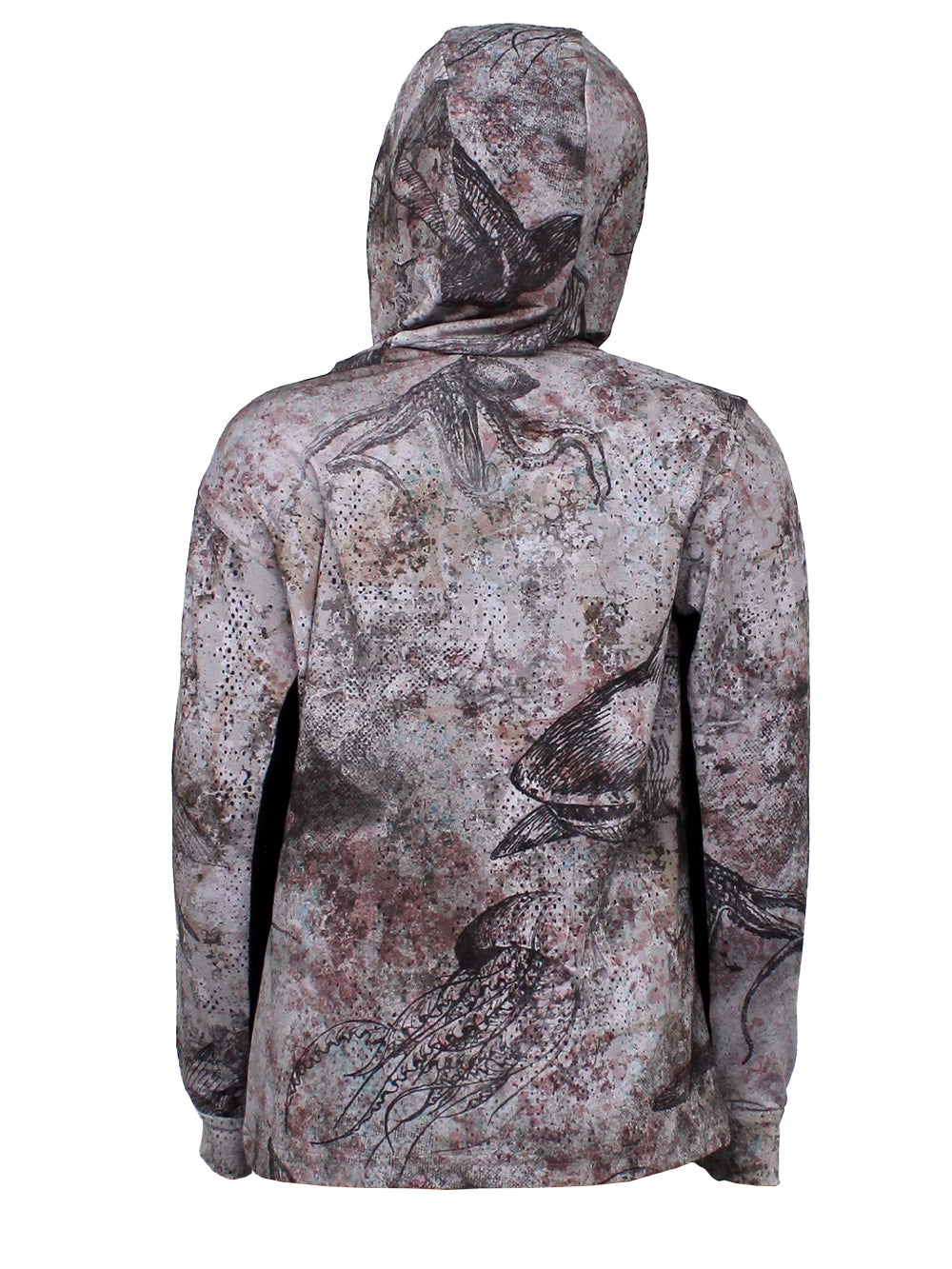 Atlan Jr. Kapüşonlu UV Korumalı T-Shirt - Hammerhead Brown - Stafu Pro Series