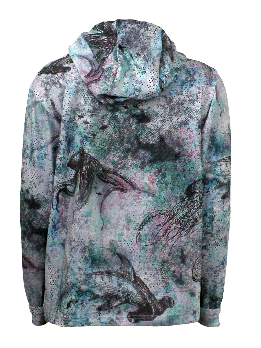 Atlan Jr. Kapüşonlu UV Korumalı T-Shirt - Hammerhead Blue - Stafu Pro Series