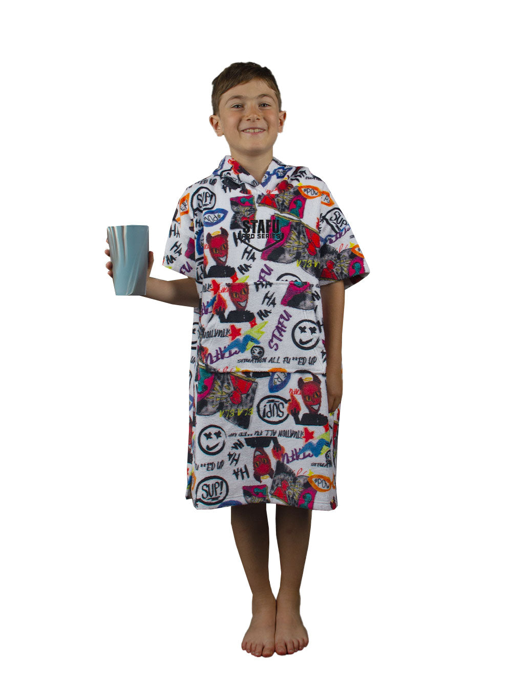 Atlas Jr. Poncho Towel- Devil