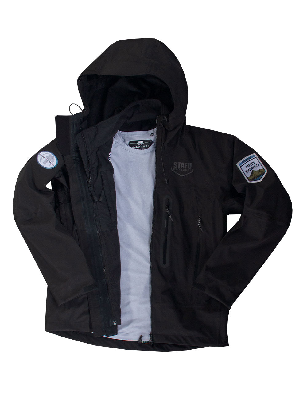 XP Baffin Su Geçirmez Ceket - Siyah - Stafu Pro Series