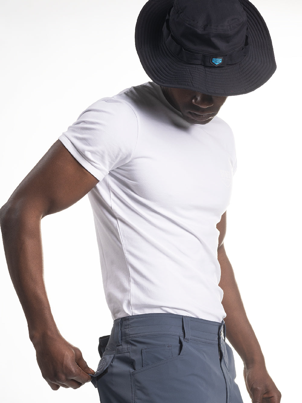 Base Streç Superior Pamuklu T-Shirt - Beyaz - Stafu Pro Series