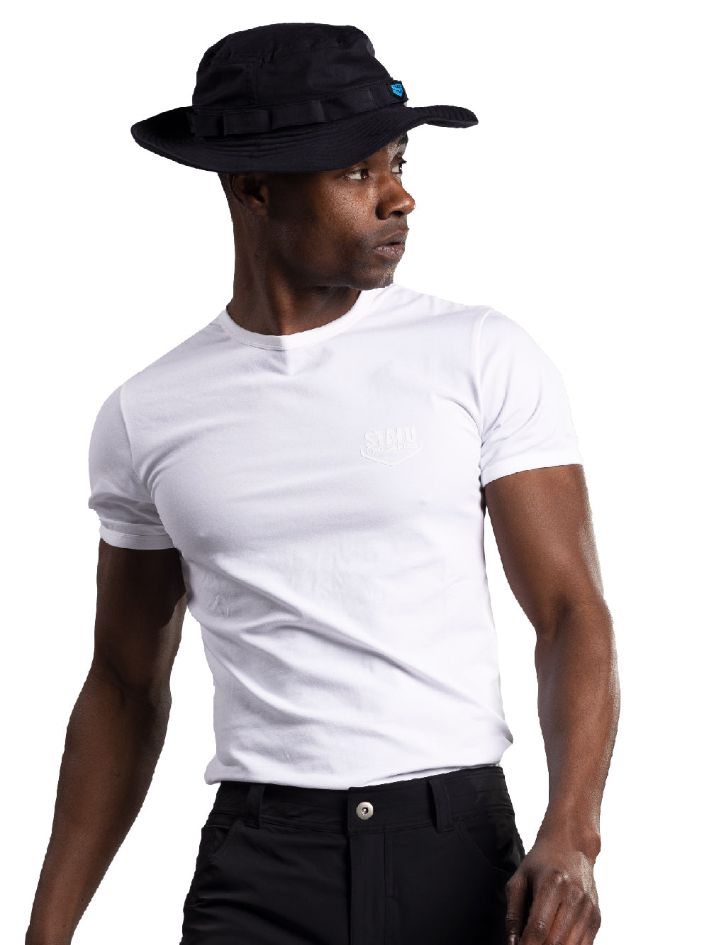 Base Streç Superior Pamuklu T-Shirt - Beyaz - Stafu Pro Series