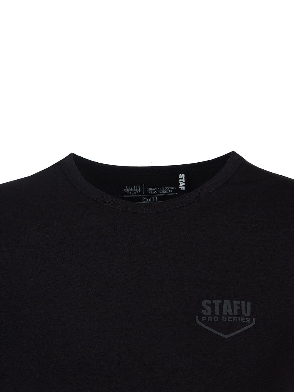 Base Streç Superior Pamuklu T-Shirt - Siyah - Stafu Pro Series