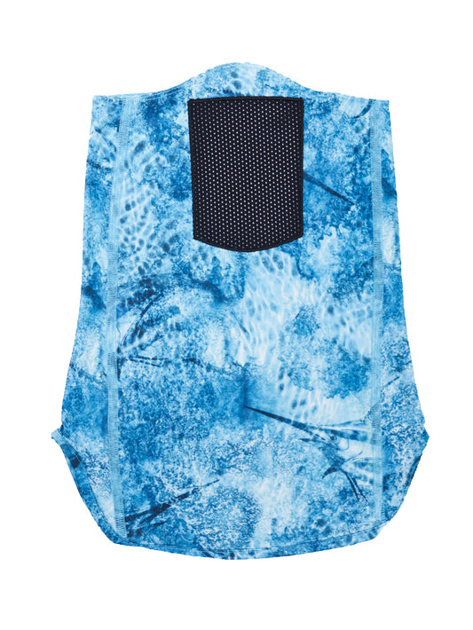Bogeyman Unisex Fisherman Sailor Marlin Mania Patterned Light Blue Neck Gaiter