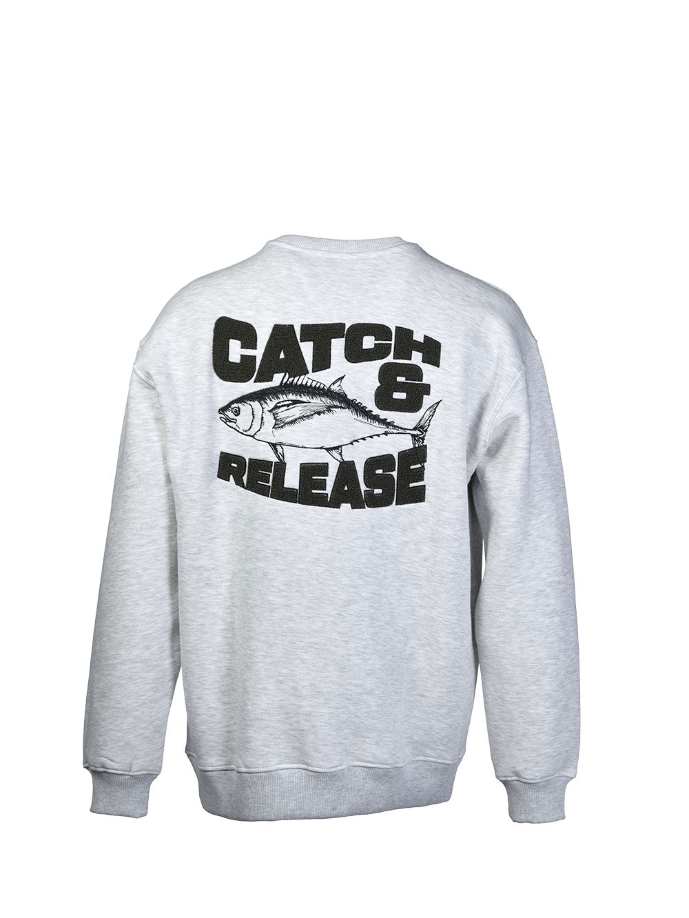 FreeCast Yuvarlak Yaka Sweatshirt – Haki-Kar Melanj