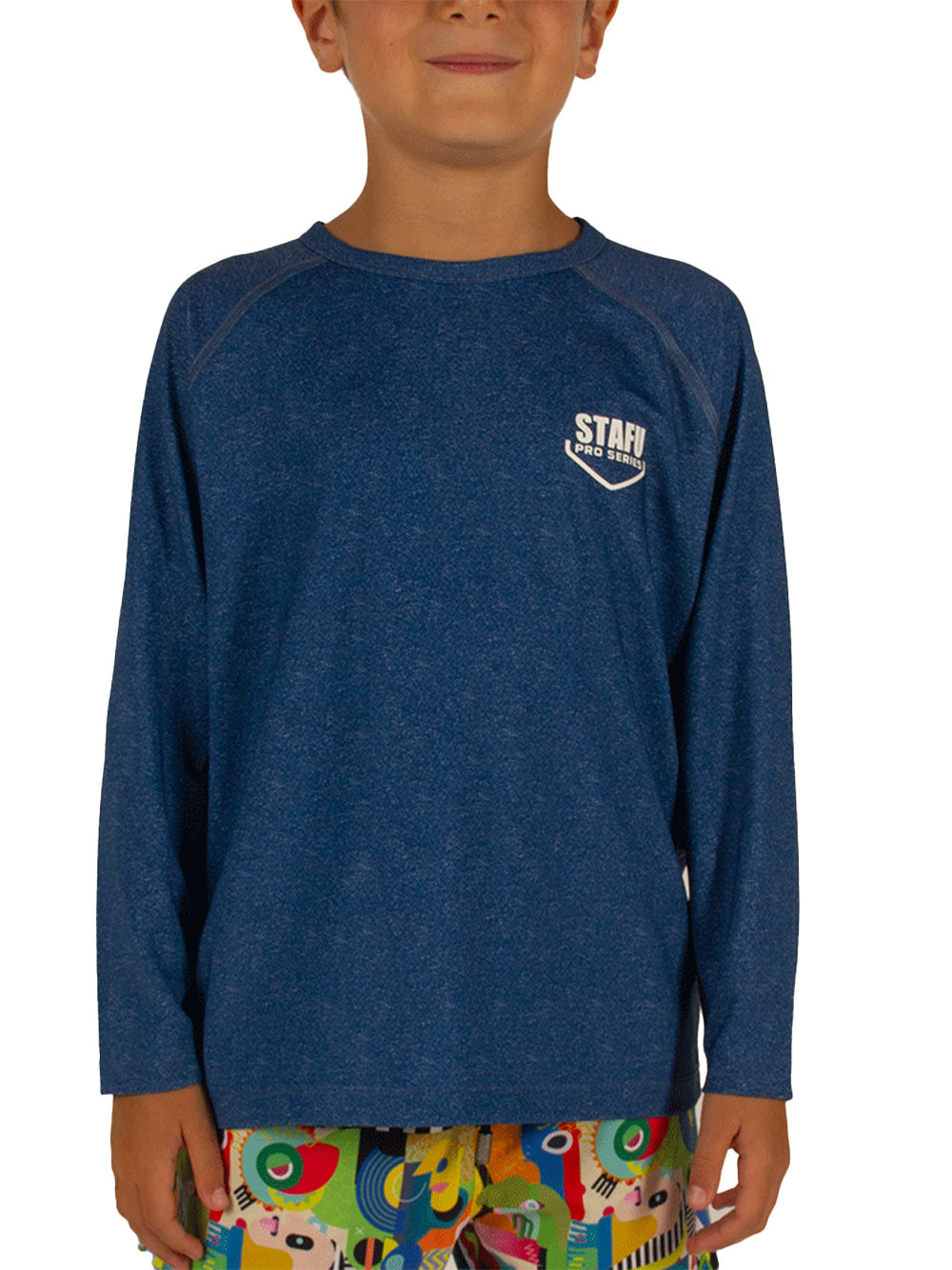 Cyclone Jr. UV Korumalı T-Shirt - Lacivert - Stafu Pro Series