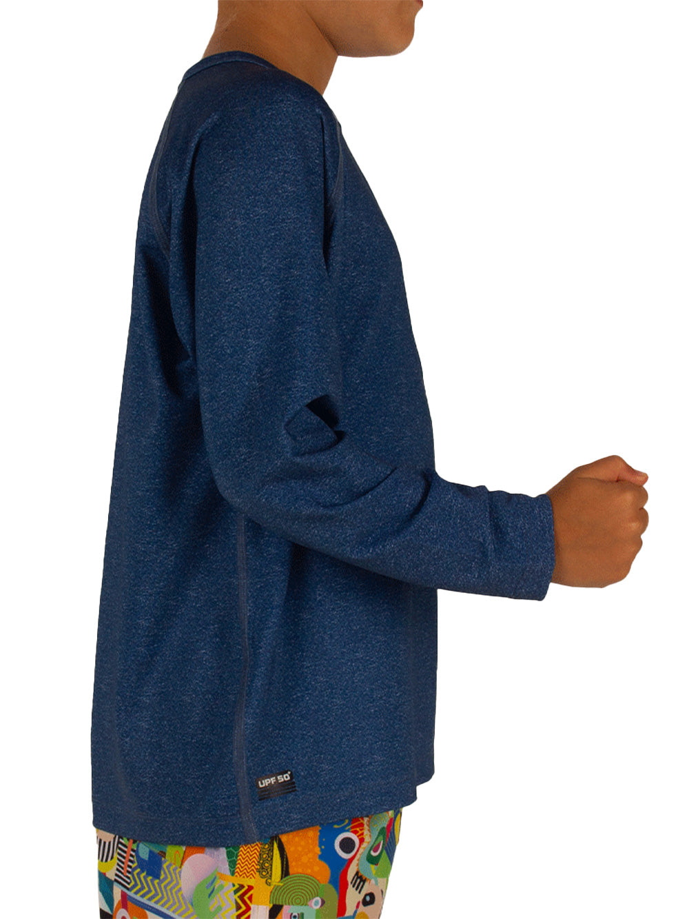 Cyclone Jr. UV Korumalı T-Shirt - Lacivert - Stafu Pro Series