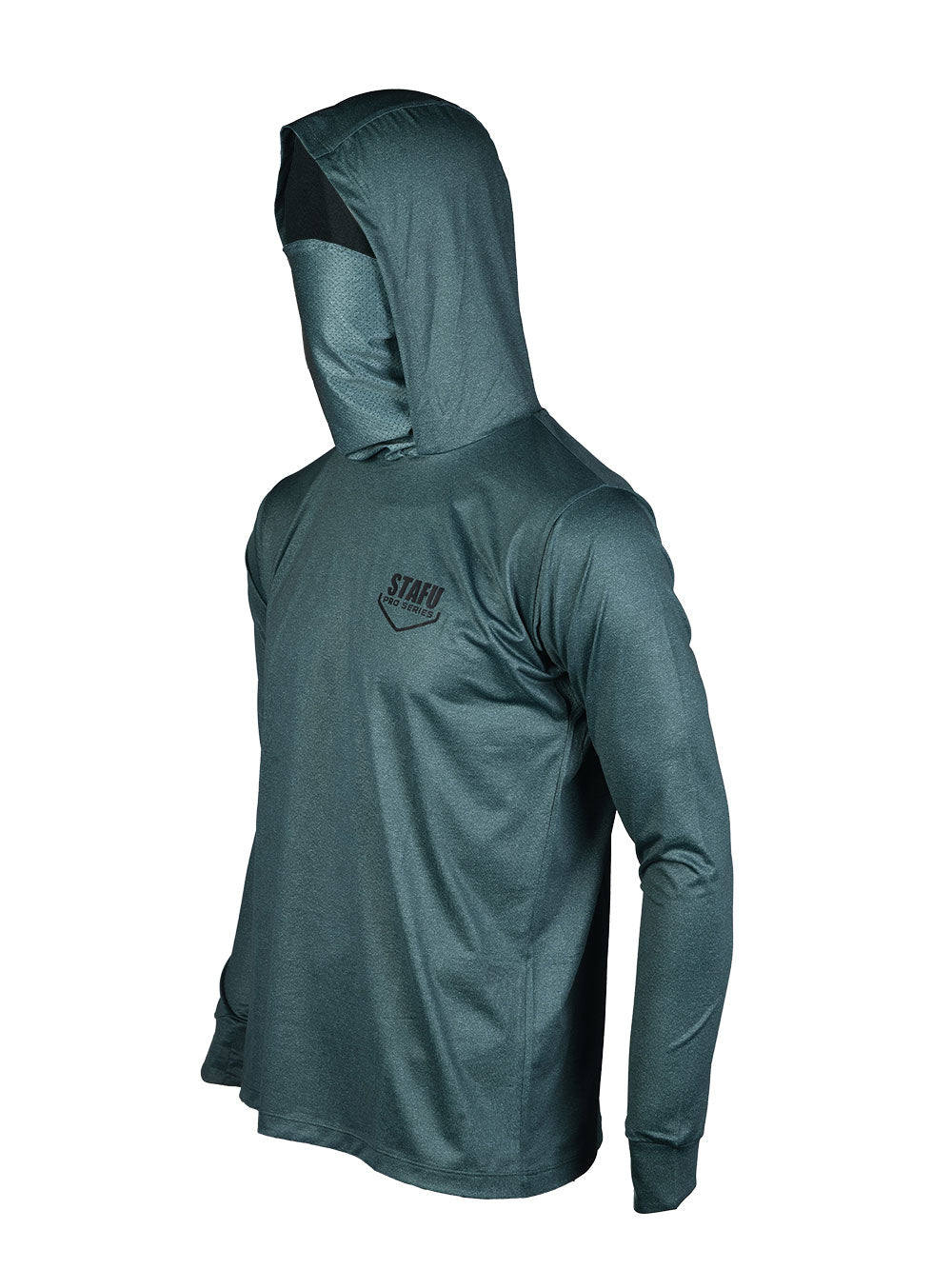 Stratos Kapüşonlu ve Maskeli UPF 40+ Performans T-Shirt - Khaki