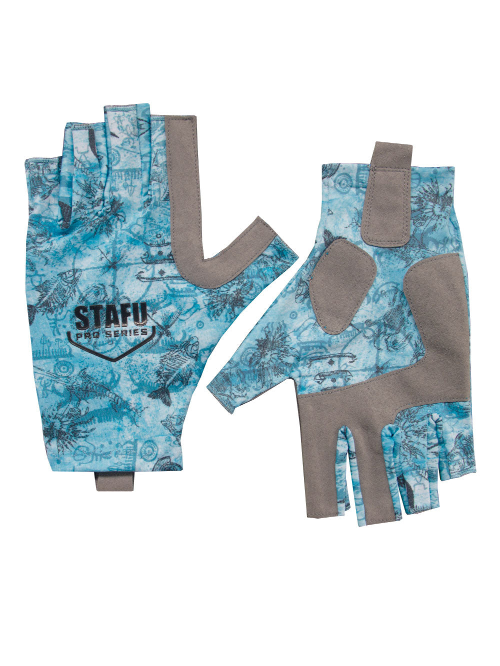 Gryph UV Korumalı Parmaksız Eldiven - Paleo Mavi - Stafu Pro Series