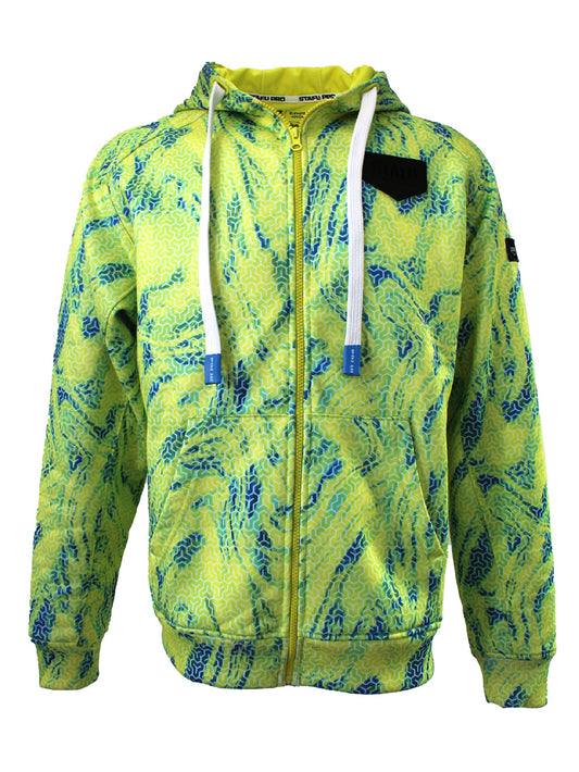 Jedi Fermuarlı Kapüşonlu Sweatshirt - Trophy Lime - Stafu Pro Series