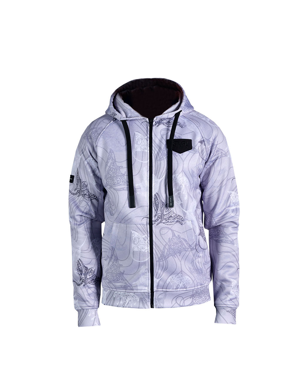 Jedi Zippered Hooded Sweatshirt - Manta Grey