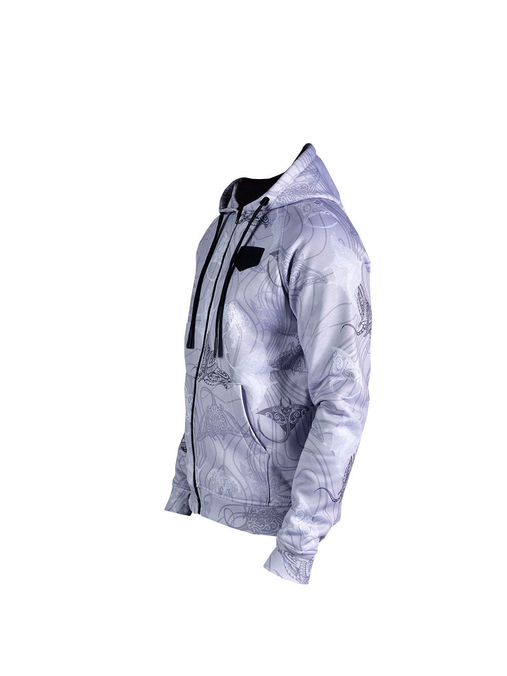 Jedi Zippered Hooded Sweatshirt - Manta Grey