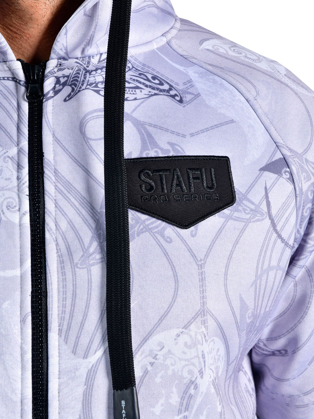 Jedi Zippered Hooded Sweatshirt - Manta Grey