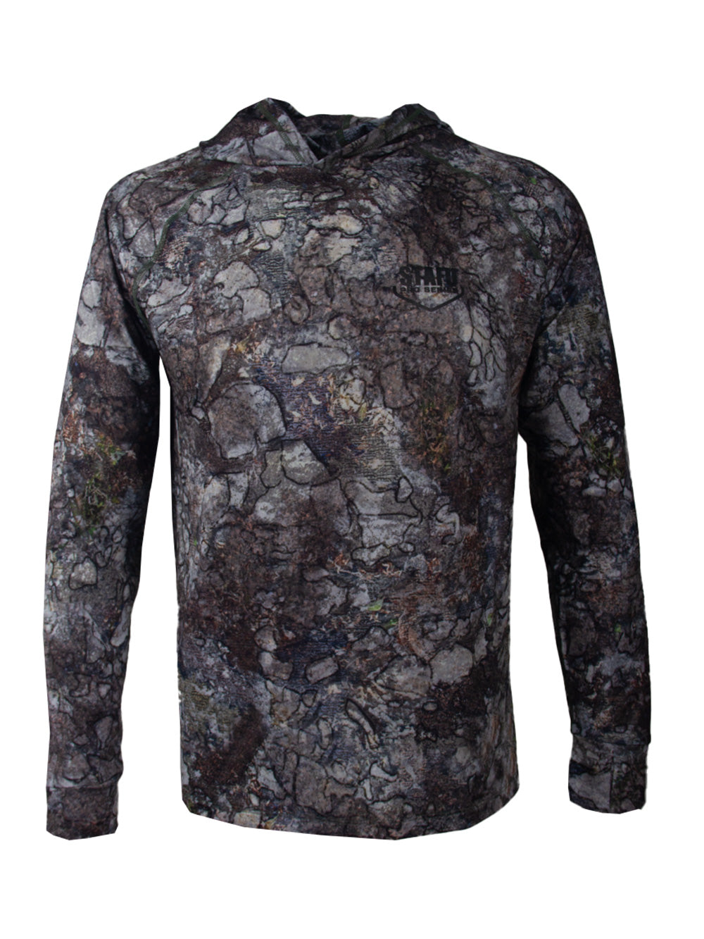 Khagan UV Korumalı Performans T-Shirt - Dark Stone Camo - Stafu Pro Series
