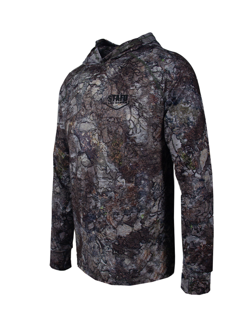 Khagan UV Korumalı Performans T-Shirt - Dark Stone Camo - Stafu Pro Series