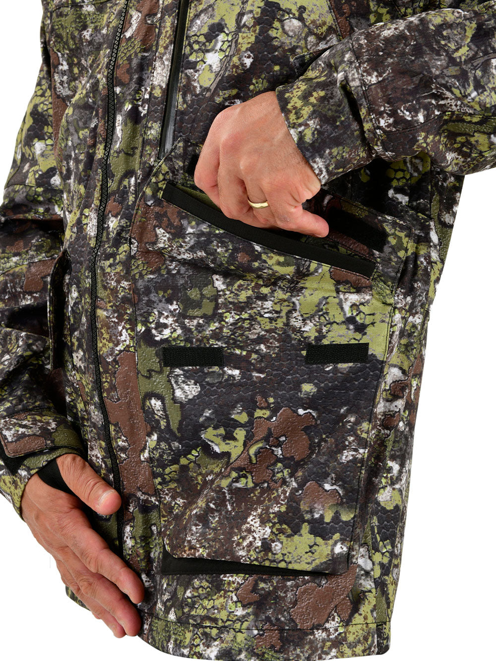 Khumbu Full Zip Hooded Rainwear - Bushman Camo - Stafu Pro Series