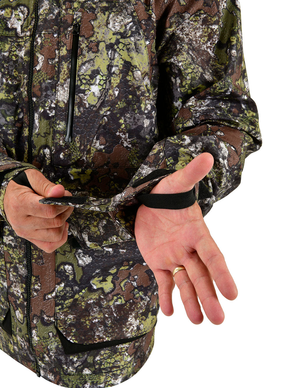 Khumbu Full Zip Hooded Rainwear - Bushman Camo - Stafu Pro Series