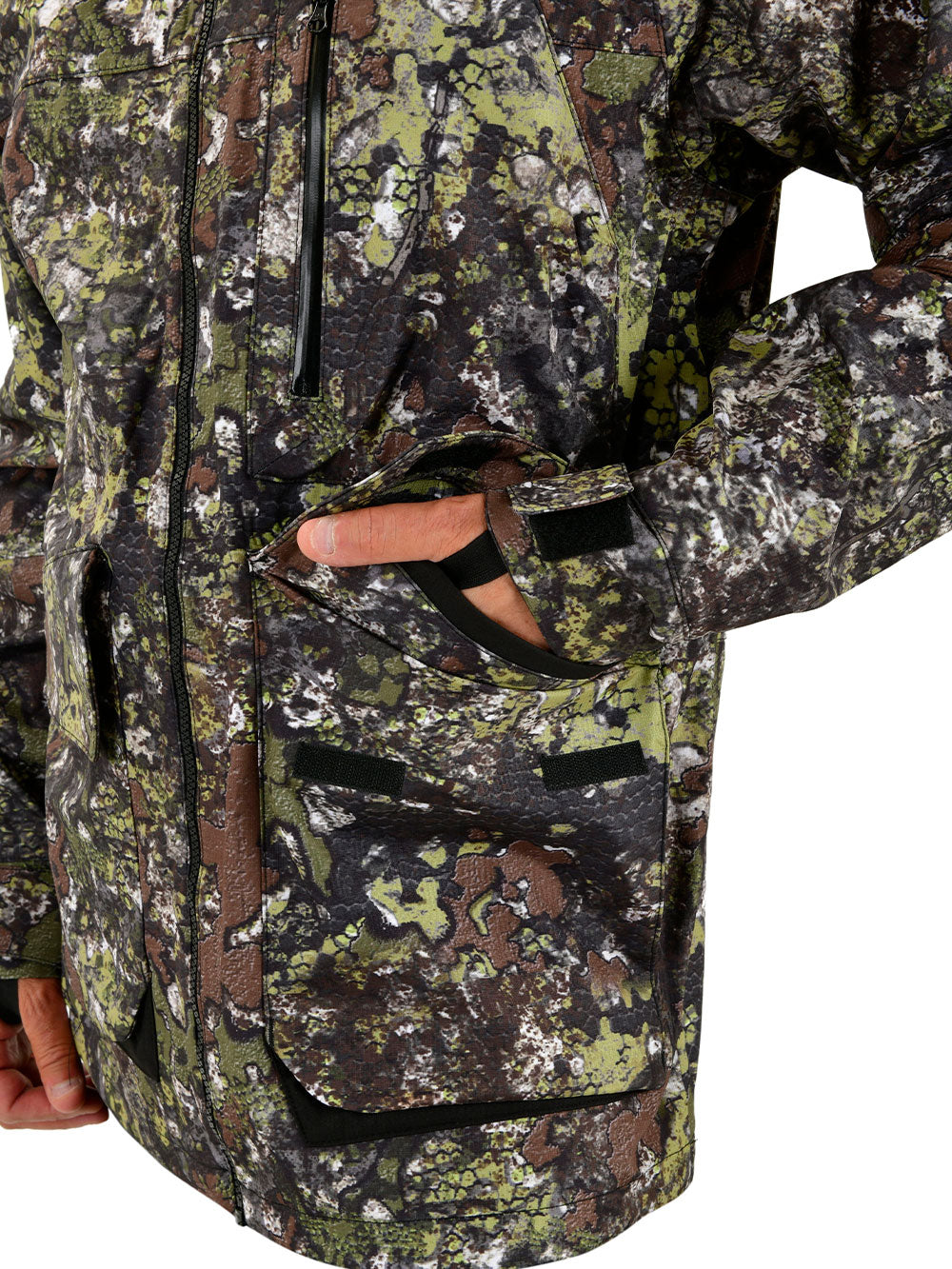 Khumbu Full Zip Hooded Rainwear - Bushman Camo - Stafu Pro Series
