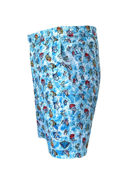 Latitude Mayo Şort - Cartoon Mavi - Stafu Pro Series